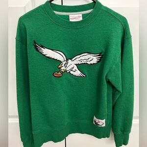 Mitchell & Ness Philadelphia Eagles Kelly Green Crew Swearshirt